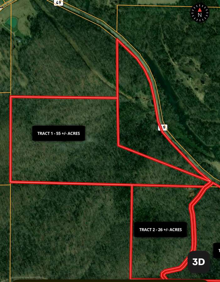 Tract 1- 55+/- Acres